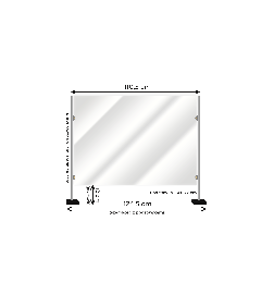 Osłona antywirusowa PLEKSI bezbarwna 3mm wymiar 110cm x 77cm